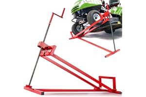 Arebos Podnośnik kosiarki | 450 kg | Kąt nachylenia ok. 45° | Czerwony | Stabilny i solidny