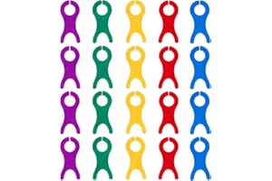 OTKARXUS Große Garnspulen, 20 Stück, gemischte Farben, Kunststoff-Wickelbrett, Fadenwicklung, Spule, Stricken, Nähen, Häkel, Organizer, Webaufwickler, Werkzeug für Wolle/Garnhalter