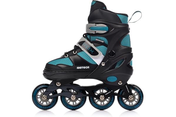 Meteor® Patins à roulettes pour Enfants, Jeunes et Adultes - Idéal pour Les garçons et Les Filles - Taille Ajustable (ROX