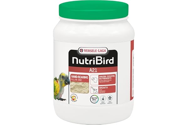 VERSELE-LAGA - NutriBird A21 - Aliment d'Elevage à la Main pour oisillon - Amazones, Cacatoès, Grande Perruche - Riche en Protéines (800g)