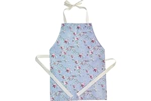 Messy Me Comfortable Wipe Clean Apron for Kids & Adults - Ideal as Painting Apron, Baking Apron & Art Apron for Kids - Fully wipe clean apron (Floral, Mini)