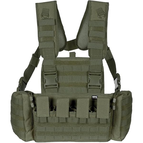 Gilet Tactique Condor Assaut Rapide Chest Rig Noir - Porte-munitions MOLLE Réglable