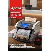 Aprilla Abc-8820 Para Sayma Makinesi | 1000 Adet/Dk & Sahte Para Tespit & M&uuml;şteri Ekranı