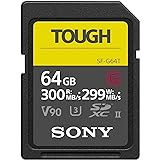 Sony Memoria SD-XC 64 GB Serie G Tough - Lettura 300 MB/s, Scrittura 299 MB/s, Resistente a Condizioni Estreme, SF64TG