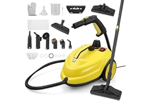 TLPEMN Nettoyer à Vapeur, 2000W Nettoyeur Vapeur Professionnel, Chauffage Rapide jusqu'à 320 °F, Réservoir d'eau de 2L, Nettoyeur Vapeur Portable pour Meubles de Cuisine, salle de bain, sol et canapé