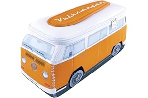 BRISA VW Collection - Volkswagen Combi Bus T2 Camper Van 3D Trousse de Maquillage en Néoprène, Sac à cosmétiques, Nécessaire de Toilette/Culture, Étui de Voyage, Universel, Lunch-Box, Porte-Crayon