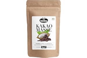 ‎KEIMLING Kakaomasse bio – 100 % reine Kakaopaste – ungeröstet & naturbelassen – zum Schokolade selber machen, Backen & für Rohkost – vegan, ohne Zusätze,500 g