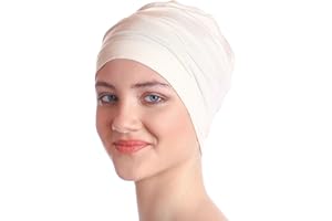 DERESINA HEADWEAR Deresina Unisexe Bonnet de Nuit en Coton et Bambou pour la Perte de Cheveux, Chimio