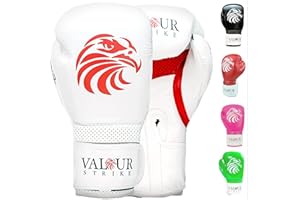 Valour Strike Boxing Gloves for Men Women Ladies | Set Ounce 16oz 14oz 12oz 10oz 8oz For Pro Sparring Kickboxing MMA Muay Thai or Boxercise Training Workout