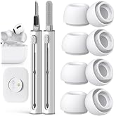 Pohgelan AirPods Pro 2./1. Nesil Yedek Kulak U&ccedil;ları, G&uuml;r&uuml;lt&uuml; Azaltma Deliği ve Dahili Toz Koruma Ekranı, Temizleyici kitli US