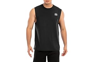 MEETWEE Deportes Camisetas Hombre, Camiseta Tirantes de Manga Corta Ropa de Malla Deportes Tank Top para Hombre para Running Atletismo