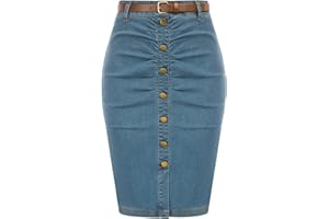 Belle Poque Spódnica biznesowa w stylu vintage, do kolan, spódnica biznesowa, ołówkowa spódnica