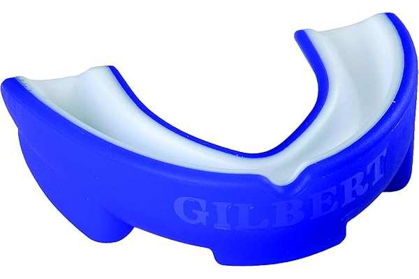 Gilbert 585514005 Protecteur Dents, Bleu/Blanc, SR