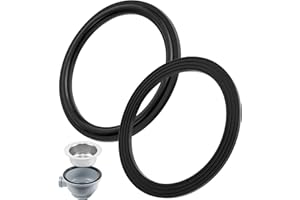 YOUR DAY MATE Junta de perfil para desagüe de cesto colador, 2 piezas, Ø 109 x 88 x 3,7 mm, para grifería de 3 1/2", compatible con BLANCO, FRANKE, VIEGA, IKEA, etc., juego de juntas para grifería de cocina