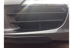 Zunsport Compatible With Porsche 991 Carrera C2S - Outer Grille Set (With Parking Sensors) - Black Finish (2011-2015)
