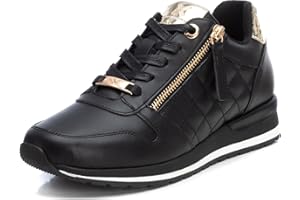 XTI - Zapatilla Cierre de Cremallera para Mujer, Color: Negro, Talla: 41