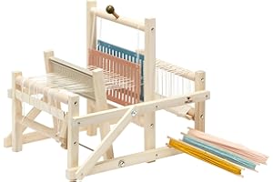 Micki Krosno - zestaw DIY dla dorosłych – zestaw startowy do robienia na drutach dla dzieci – zabawka drewniana dla początkujących – wiek 3+ – 380 x 280 x 330 mm.