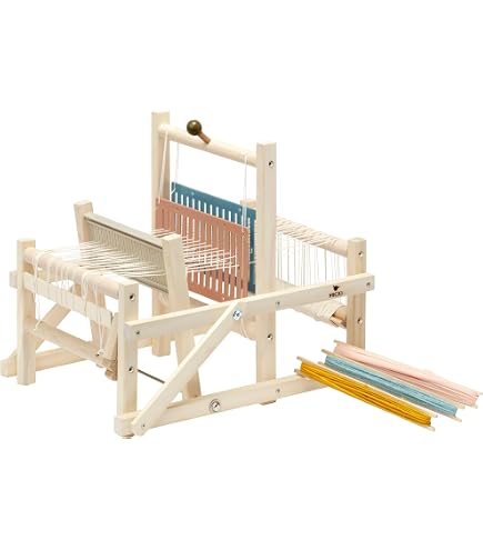 mikiprojekt® Cadre à tisser pour enfants à partir de 5 ans avec instructions simples pour un succès sûr I Tissage promouvant le développement pour enfants avec biomatériau inoffensif I Kit complet de