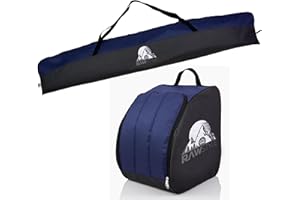 Rawstyle Borsa da sci impermeabile per scarponi da sci, 160 cm o 180 cm, per sport invernali