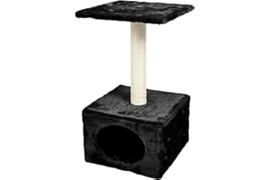 KARLIE Flamingo Améthyste Grattoir pour Chat Noir 30 x 30 x 55 cm