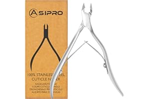 ASIPRO Coupe Cuticule Ongle Professionnel Pince Cuticule Ongle, Acier Inoxydable Coupe Cuticules Pince a Envies Cuticules Professionnel Pince a Cuticule Ongle, Pince a Cuticule pour Manucure Pédicure