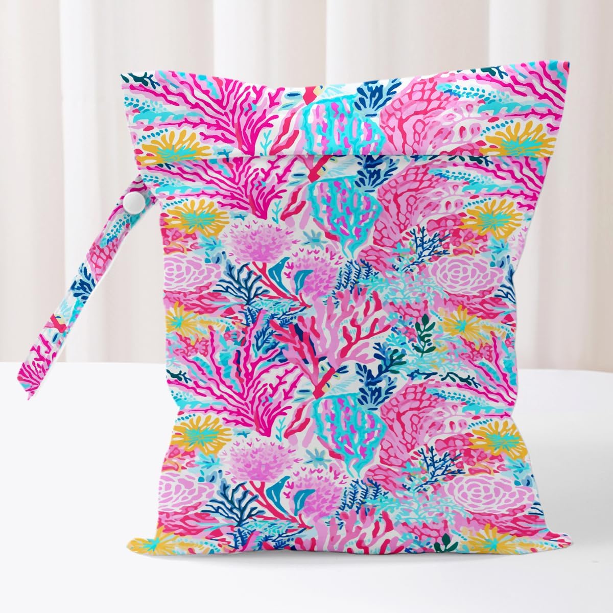 Wet Bag, Waterproof Reusable Wet Dry Bags for Pool, Travel Laundry Bags for Swimsuit Beach Diapers Dirty Gym Yoga Clothes Toiletries Organizer 02, Multi 02431, 10 x 12 inches