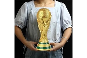 SUSANMAISON Trofeo Replica della Coppa del Mondo di Calcio in 4 diverse dimensioni con portachiavi, regalo da collezione in resina con portachiavi, per appassionati di sport, decorazione per la casa