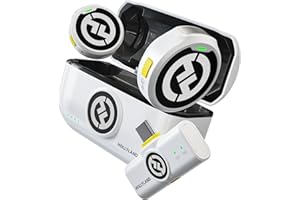 HOLLYVIEW Hollyland Lark M2 Bezprzewodowy mikrofon krawatowy kompatybilny z urządzeniami z systemem Android, iPhone'em 15, USB-C, z zasięgiem do 300 m, jakością dźwięku Hi-Fi, redukcją szumów, czasem pracy do