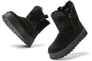 JOMIX Bottes de Neige Femme Bottines Fourrées Hiver Chaussure Classique Comfortable Chaude Douce