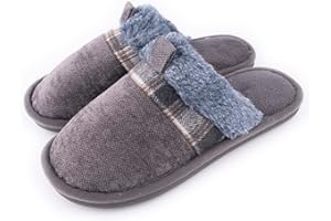 R-ISLAND Zapatillas de estar por casa,Zapatillas de invierno para hombre,Comodo y Ligero,Mantener calientes y Anti-Frio..
