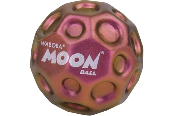 Waboba Metallic Moon Ball – Extremt hoppande boll med skimmande, färgskiftande metallisk finish – superhögt hopp för inomhus och utomhus – lekboll för barn, tonåringar och vuxna
