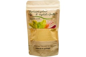 Biocal® - Polvere di arancia naturale disidratata per dolci, bevande, infusi e aromatizzazione, ideale per insaporire acqua e preparazioni gourmet, senza zuccheri aggiunti e made in Italy - 80g