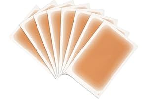 Lyreh 8szt Naklejka na Ukrywania Tatuażu, 13x8,5cm Wodoodporna Odporna na Pot Niewidoczna Ultracienka Naklejka Korektora do Tatuażu dla Zakrywania Blizn i Znamion(Kolor Skóry)
