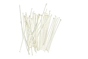 Angel Malone ® 100 x Head Pins Eye Pins Jewellery Making Findings UK SELLER (Nice Bright Silver) (30mm x 0.8mm)