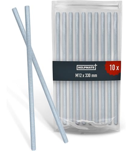 Drenky Tiges Filetées M8x100mm Acier Inox A2 V2A - Lot De 10 Tiges Vissées Filetage Complet DIN976 Pour Bricolage Et Mécanique
