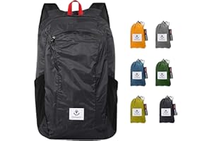 4Monster Neuf Sac à Dos Pliable Ultra léger, Sac à Dos Pliable résistant à l'eau, Sac à Dos de randonnée pour Le Voyage, Le Camping et l'extérieur, Promenade Quotidienne, Cyclisme