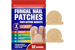 FRDUGA 32PCS Mehrzweck Zehennagel Pads, Nagelgraben Reparaturpflaster， Pilz-Nagel-Patches, Zehennagel Korrektur Patch, Nagelpilzpflaster für Beschädigte Nägel und das Erscheinungsbild Verfärbter Nägel
