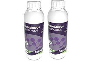 CULTIVERS Abono de Aminoácidos Vegetales de 2x1 L. Fertilizante potenciador del Crecimiento de tu Plantas en Exterior e Interior. Fertilizante Aumenta la productividad.