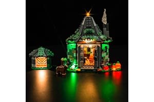 PIPART LED Light Kit for Lego 76428 Hagrid's Hut: an Unexpected Visit, Light Kit ONLY, Lego Model NOT Included