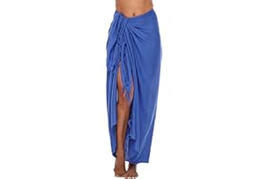 SHU-SHI - Sarong/paréo - pour femme - look de plage - à porter au-dessus du maillot de bain
