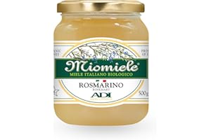 ADI APICOLTURA ADI BIO - Miele di Rosmarino Italiano Biologico, Sapore Delicato e Aromatico - Perfetto per Piatti a Base di Carne e Pesce - Made in Italy - 500g