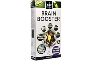 Ginkgo Biloba High Strength by NutraKing (32 Day Supply) - Brain Supplement for Focus with Ginkgo Biloba (500mg - 24% Flavonoids), Bacopa Monnieri (1200mg), Choline (50mg), Rosemary Leaf (250mg)