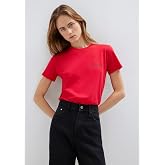 Mavi Logo Baskılı Beyaz Tiş&ouml;rt Semi Slim Fit/Yarı Dar Kesim 1612962-620