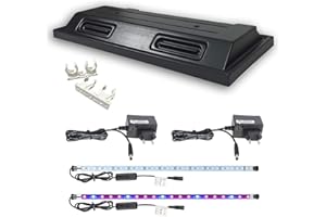 ZooPaul Aquarium Terrarium Abdeckung Verschiedene Größen Pflanzenlicht Lampe Beleuchtung Deckel LED (100x40 1x LED 1x Pflanzen LED)