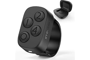 Stouchi Anki Fernbedienung Ring Finger Bluetooth Controller Gameper, [Keine Remap & Kein Add-on] Fernbedienung für Anki mit 140H Ladekoffer Kompatibel mit Windows, Mac, iPad, iOS, Android-Geräten
