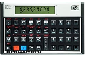 HP - F2231 - 12c Platinum Calculatrice financière Noir
