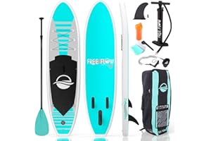 SereneLife Stand Up Paddling Board Set, SUP Board Komplettes Zubehör, Stand Up Paddle Board für Kinder & Erwachsene, Surfbrett & Tragetasche, Paddle Set Anti-Rutsch mit Pumpe, Auflasbares Paddelbrett