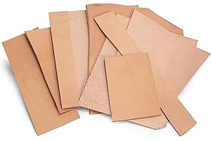 CLUB4BRANDS Pelle Bovina, Pelle Liscia e Spessa, Pelle da Intaglio, Pelle Bovina Tinta Vegetale, Prodotti in Pelle, Arte e Artigianato, Decorazione, Pelle Spessa 2,0-3,0 mm, Circa 500 Grammi