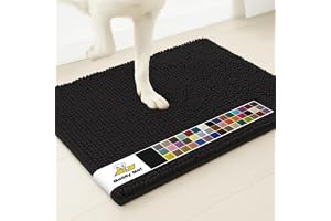 Muddy Mat® visas på TV – superabsorberande hunddörrmatta av mikrofiber för leriga tassar, halkfri tvättbar husdjursmatta, sna