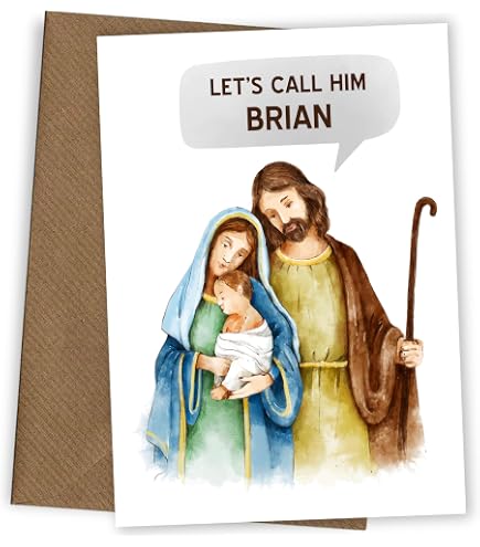 NotNiceThings Biglietto Di Natale Divertente 'Fleece Navidad' Con Pecora - Fatto A Mano, Con Busta, Ideale Per Amici E Amanti Dei Giochi Di Parole - 3